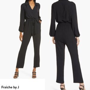 Fraiche by J Johnny Long Sleeve
Jumpsuit BLACK XL 12 NWT NORDSTROM made in USA